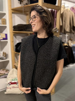 Mimimi - Kamizelka z wełny merino - czarna