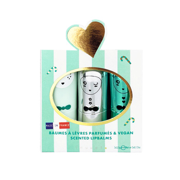 Inuwet Zestaw balsamów do ust – Jingle Aqua Trio