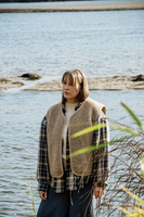 Mimimi - Kamizelka z wełny merino - beż