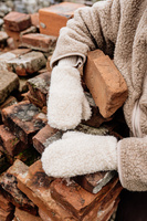 Mimimi - rękawiczki damskie z wełny merino - almond