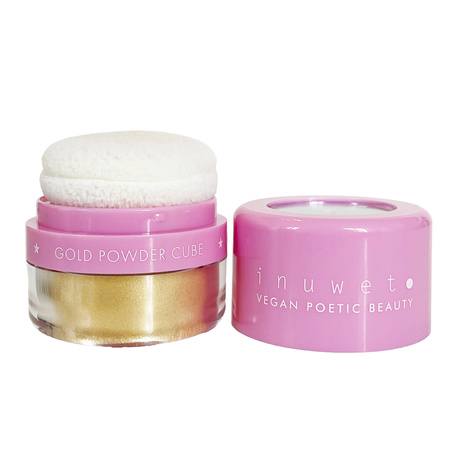 Inuwet Puder rozświetlający do twarzy i ciała Gold