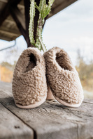 Mimimi -  kapcie z wełny merino - beż