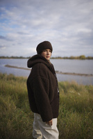 Mimimi -  Kurtka z wełny merino - espresso